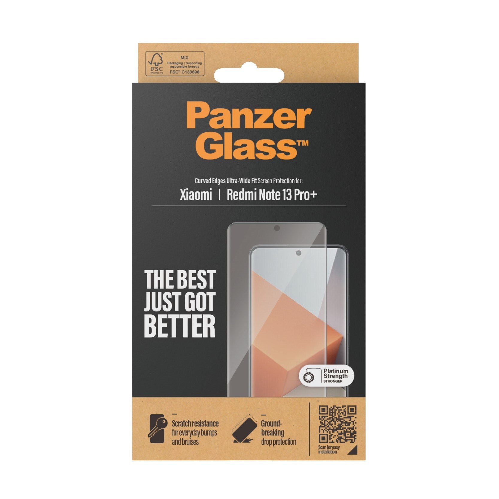PanzerGlass® Screen Protector Xiaomi Redmi Note 13 Pro+ | Ultra-Wide Fit